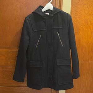 NWOT Merona Wool Blend Coat with hood